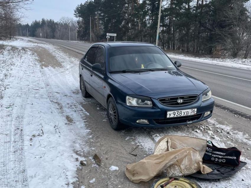 Воронежец помог автомобилистке с ребенком, попавшим в беду на трассе