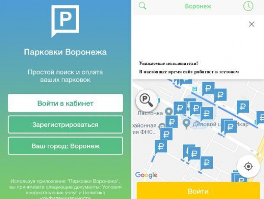В Воронеже запустили приложение и «горячую линию» по платным парковкам