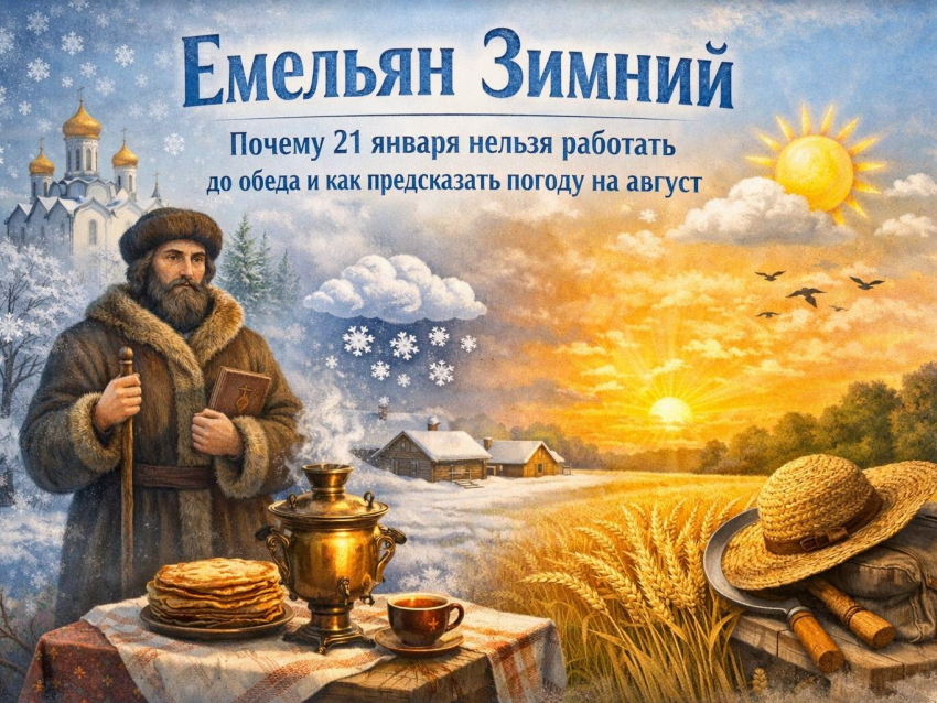 Емельян Зимний: почему 21 января нельзя работать до обеда и как предсказать погоду на август