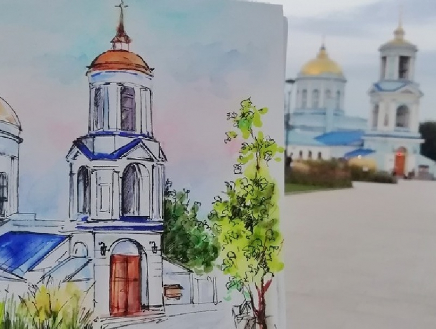 Покровский собор в Воронеже стал ярче благодаря маркерам и линерам
