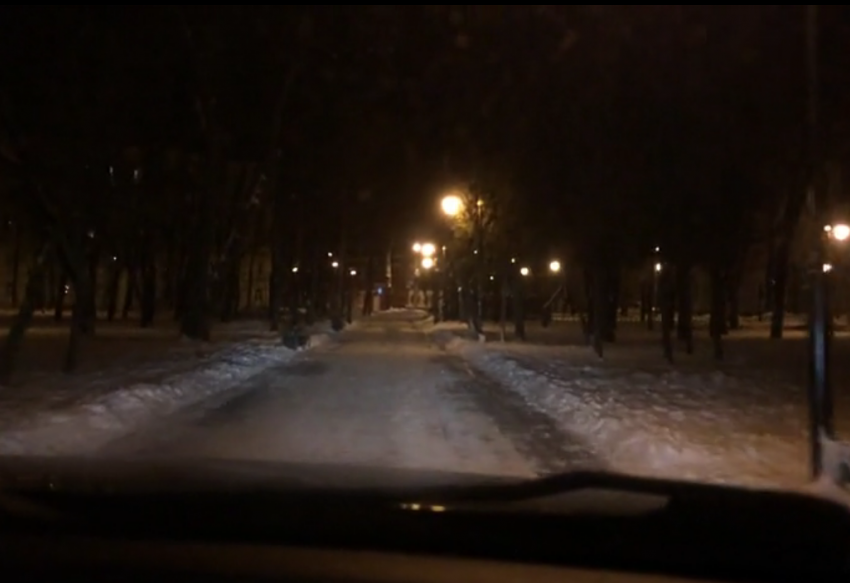 Воронежцы похвастались на видео, как разъезжают на авто по тротуарам парка в центре города