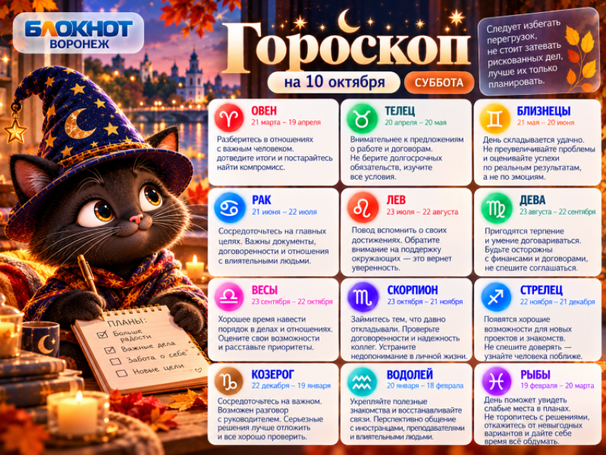 Звёзды шепчут: гороскоп на 10 октября