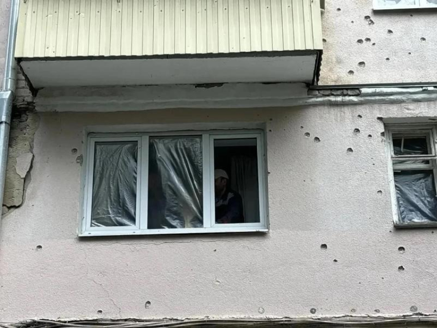 Последствия прилета БПЛА показал мэр Воронежа