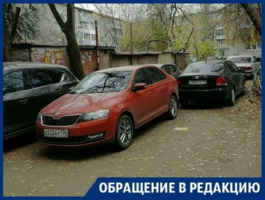 Противники платных парковок оккупировали двор в центре Воронежа
