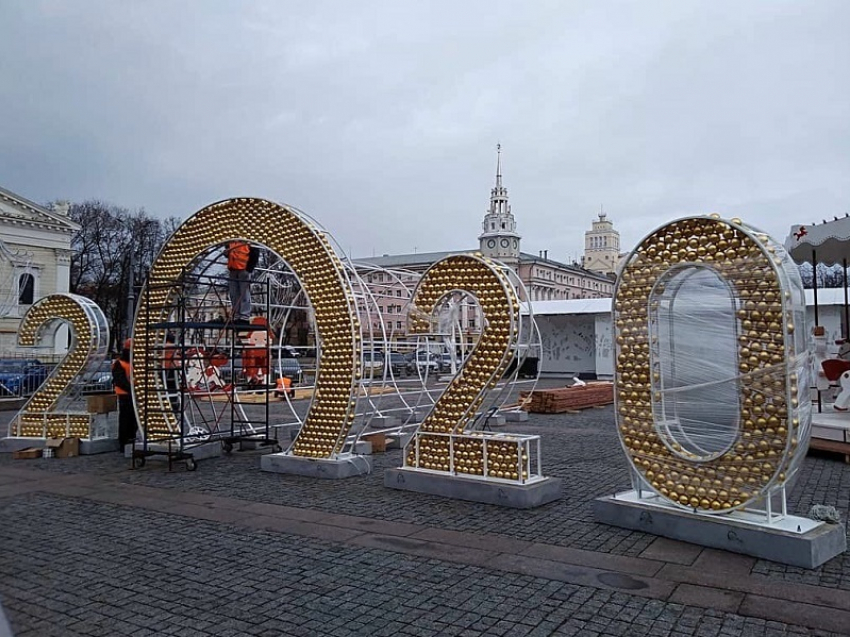 Первая новогодняя Insta-зона появилась в Воронеже