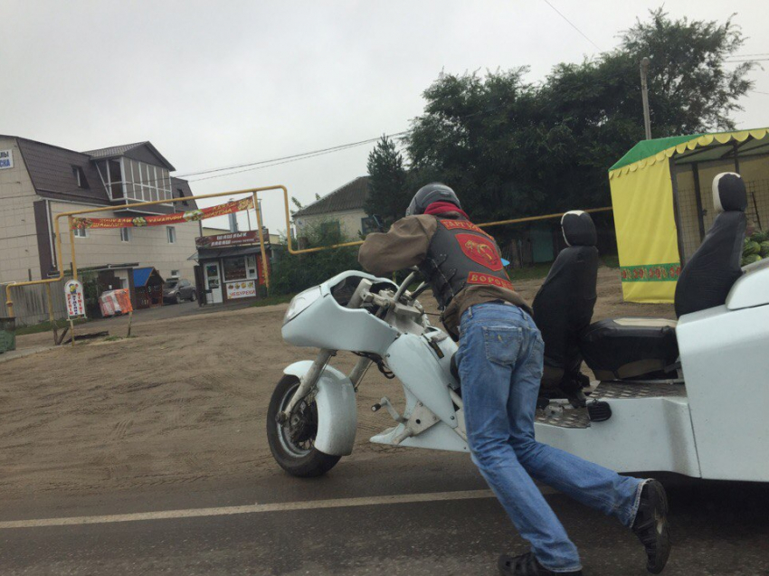 Воронежец сделал гибрид автомобиля и мотоцикла