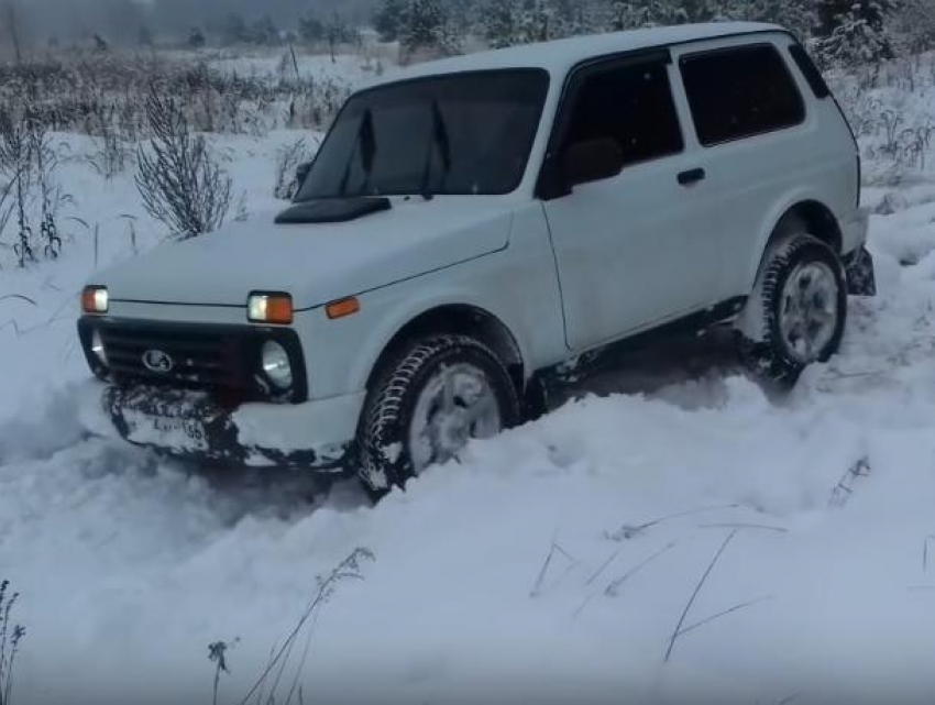 Возможности «Нивы» в воронежских сугробах показали на видео