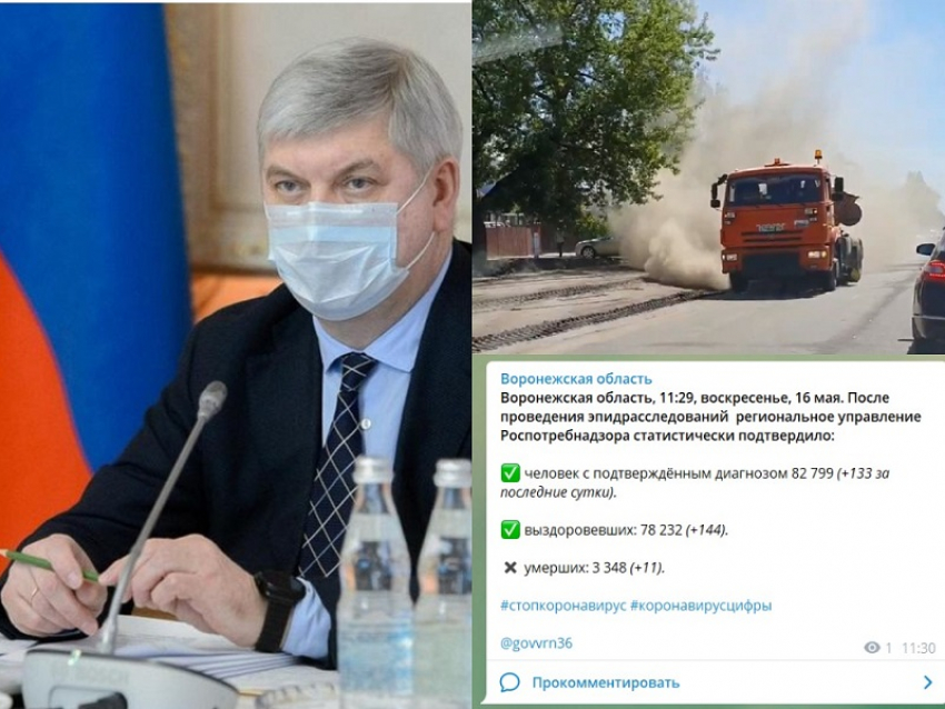 Коронавирус в Воронеже: +133 зараженных, 11 смертей и губернаторские обещания 