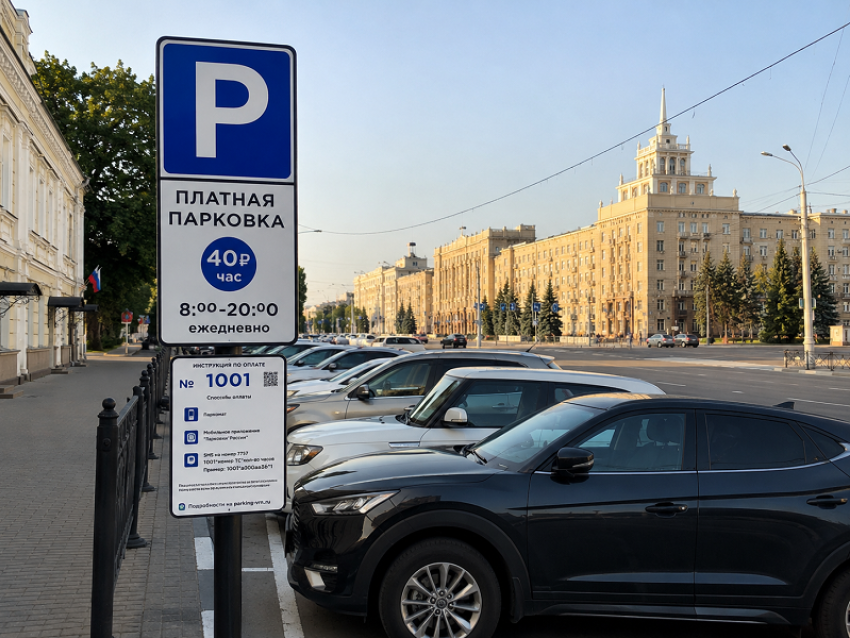 Назван размер штрафов с автовладельцев за неоплату парковок в центре Воронежа 