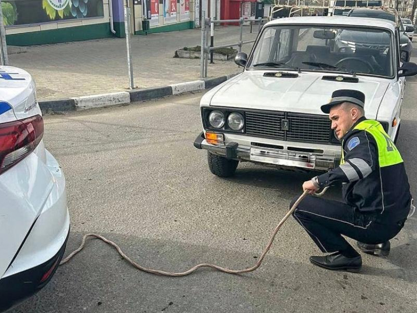 Сотрудники ГИБДД помогли воронежцу, у которого заглох железный конь