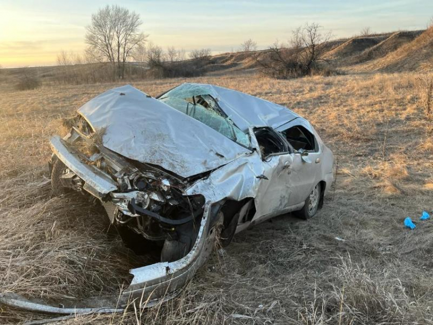 Водитель погиб, перевернувшись на автомобиле в Воронежской области