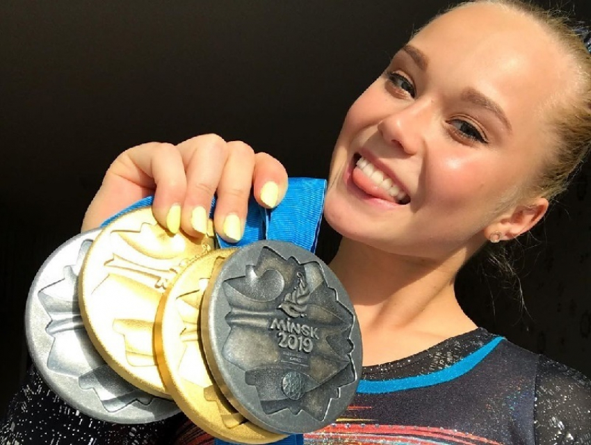 Красавица-гимнастка из Воронежа покорила Европейские игры 