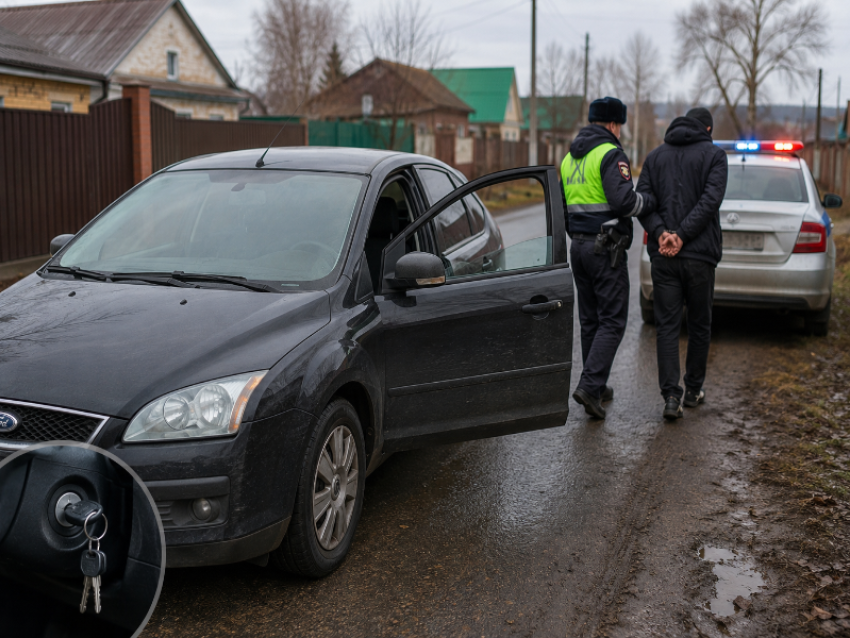 В Воронежской области оставленный с ключами Ford привлек внимание приезжего угонщика