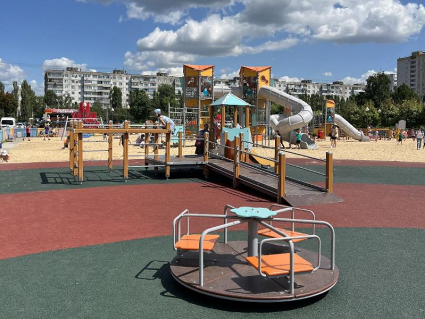 Воронежцев пригласили на торжественное открытие новой большой детской площадки в парке Победы