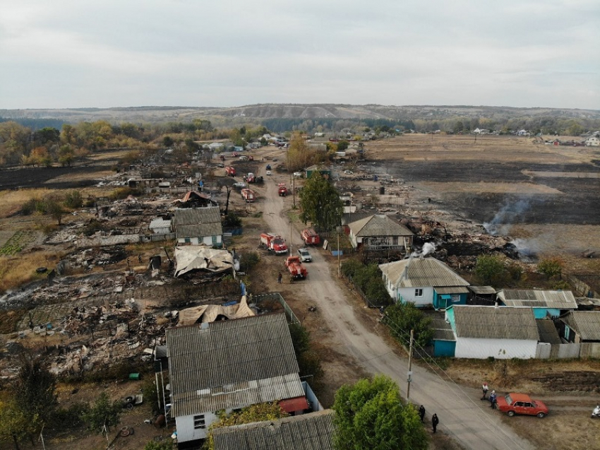 Тотальное уничтожение: во что пожар превратил деревню в Воронежской области 