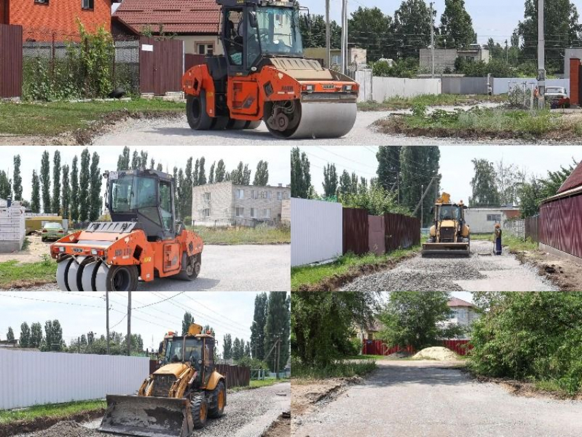 Фотографиями асфальтирования частного сектора поделился мэр Воронежа