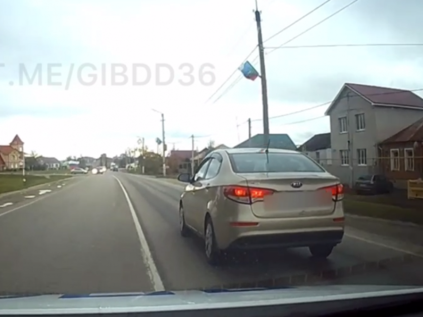 Погоню за автомобилисткой показали от первого лица под Воронежем 