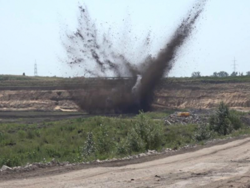 Опубликовано видео взрыва авиабомбы под Воронежем