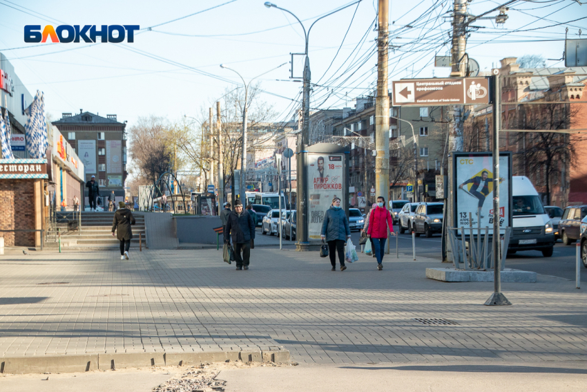 Воронежцы за прошедшую неделю стали чаще выходить на улицу