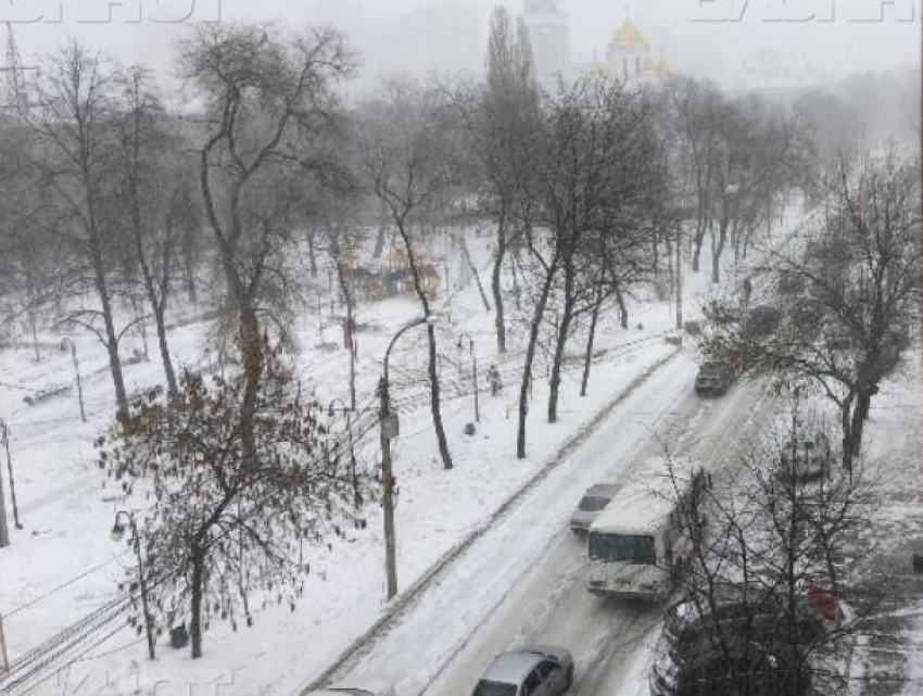 Стало известно, когда в Воронеже закончится весенний снегопад