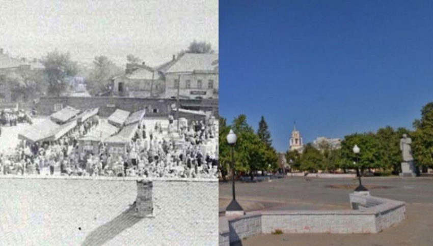 На митинг в День народного единства люди собрались на площади, где раньше активно торговали мясом