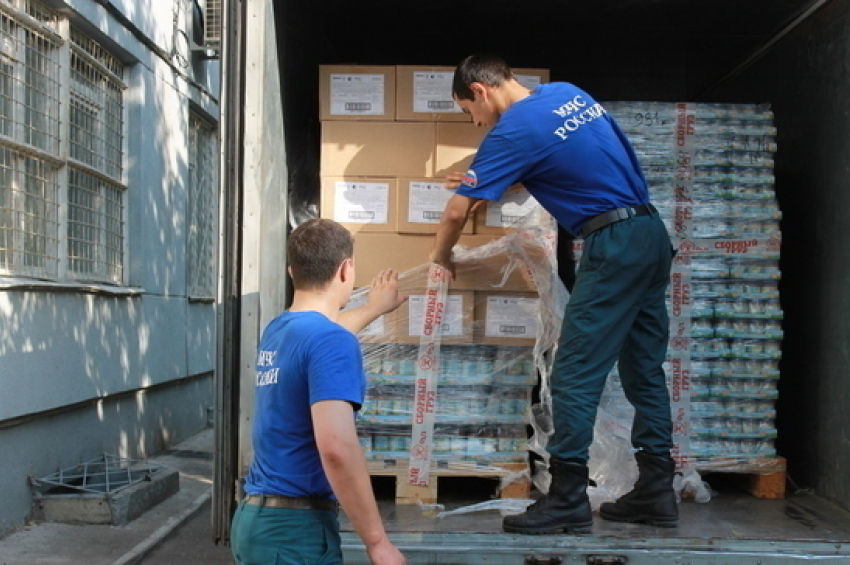 В Воронежскую область для беженцев доставили гуманитарную помощь из Москвы