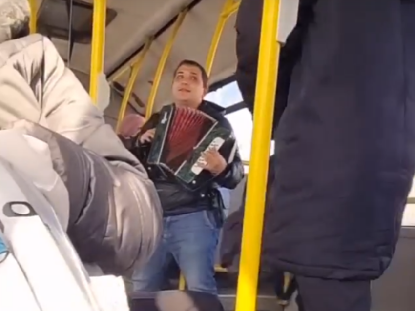 Пассажирка обрушилась на автобусного баяниста с гневной тирадой в Воронеже