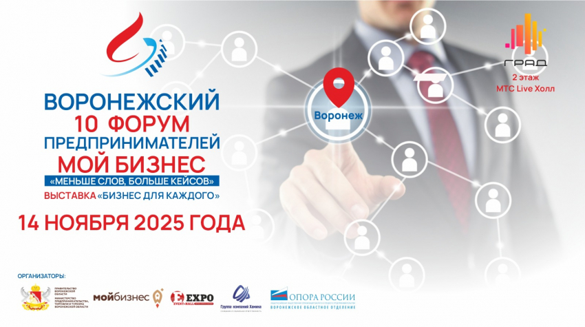14 ноября состоится юбилейный Воронежский форум предпринимателей