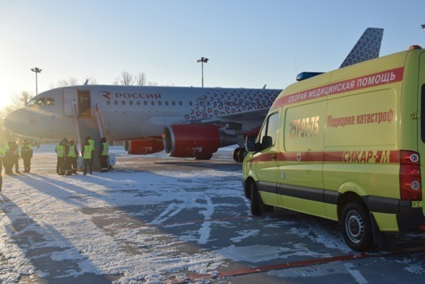 В Воронеже экстренно приземлился самолет из-за сердечного приступа у пассажирки